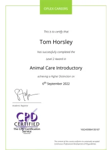 Animal Care CPD Level 2