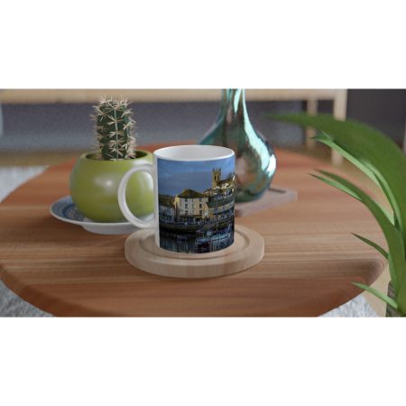 "Brixham Harbour" - White 11oz Ceramic Mug
