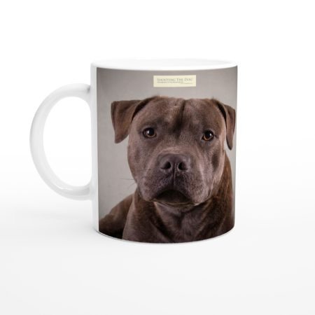 Staffordshire Bull Terrier - White 11oz Ceramic Mug
